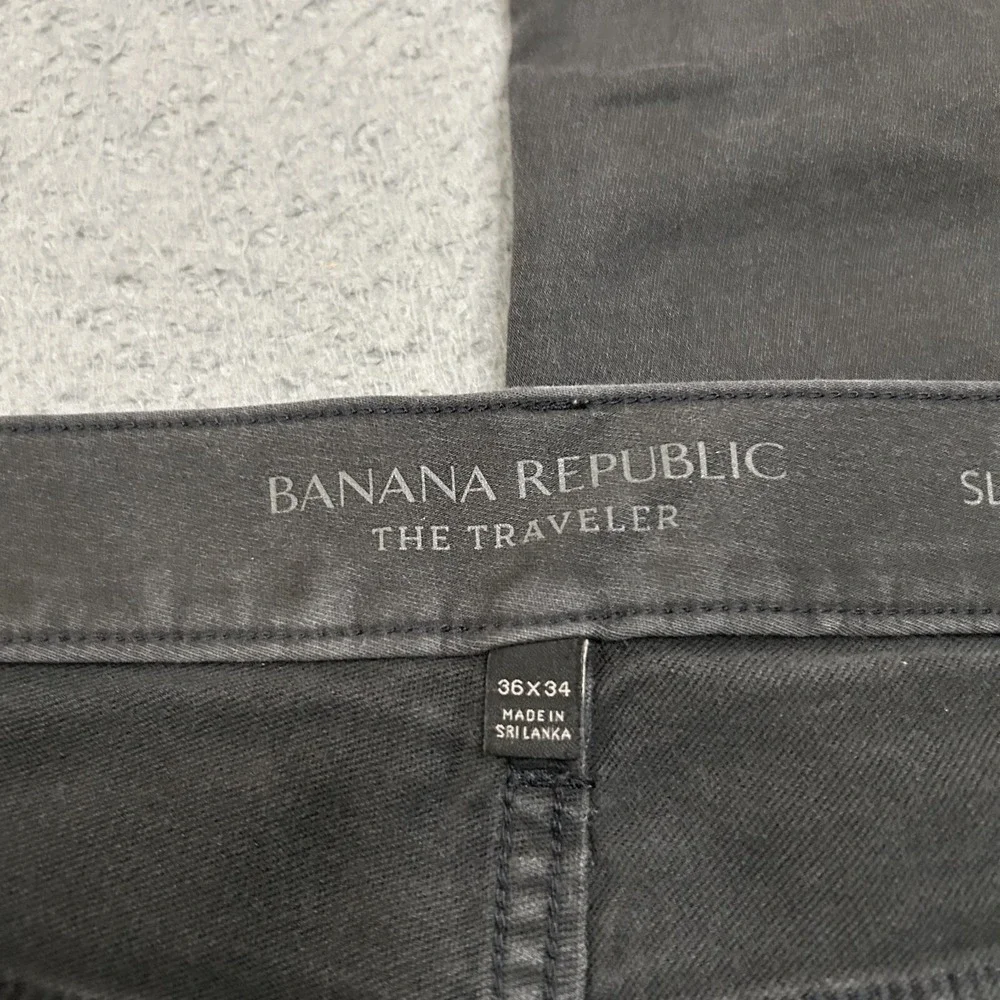 Banana Republic Pants Mens 36x34 Gray The Traveler Slim Fit Five Pockets Stretch